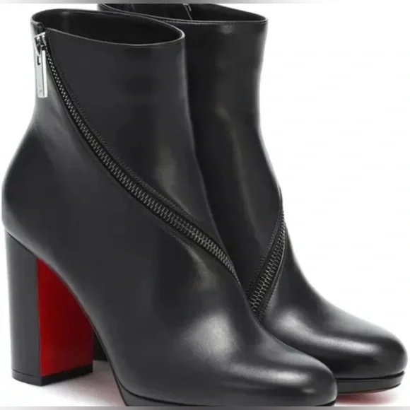 Christian Louboutin black Birgitta 100 calf - Picture 1 of 16